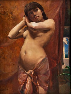 Oriental Woman - 19th Century Oil on Canvas