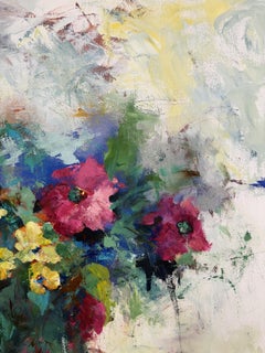 Ode to Spring, Acrylic Painting, Abstract Impressionist, 48x60 Inches