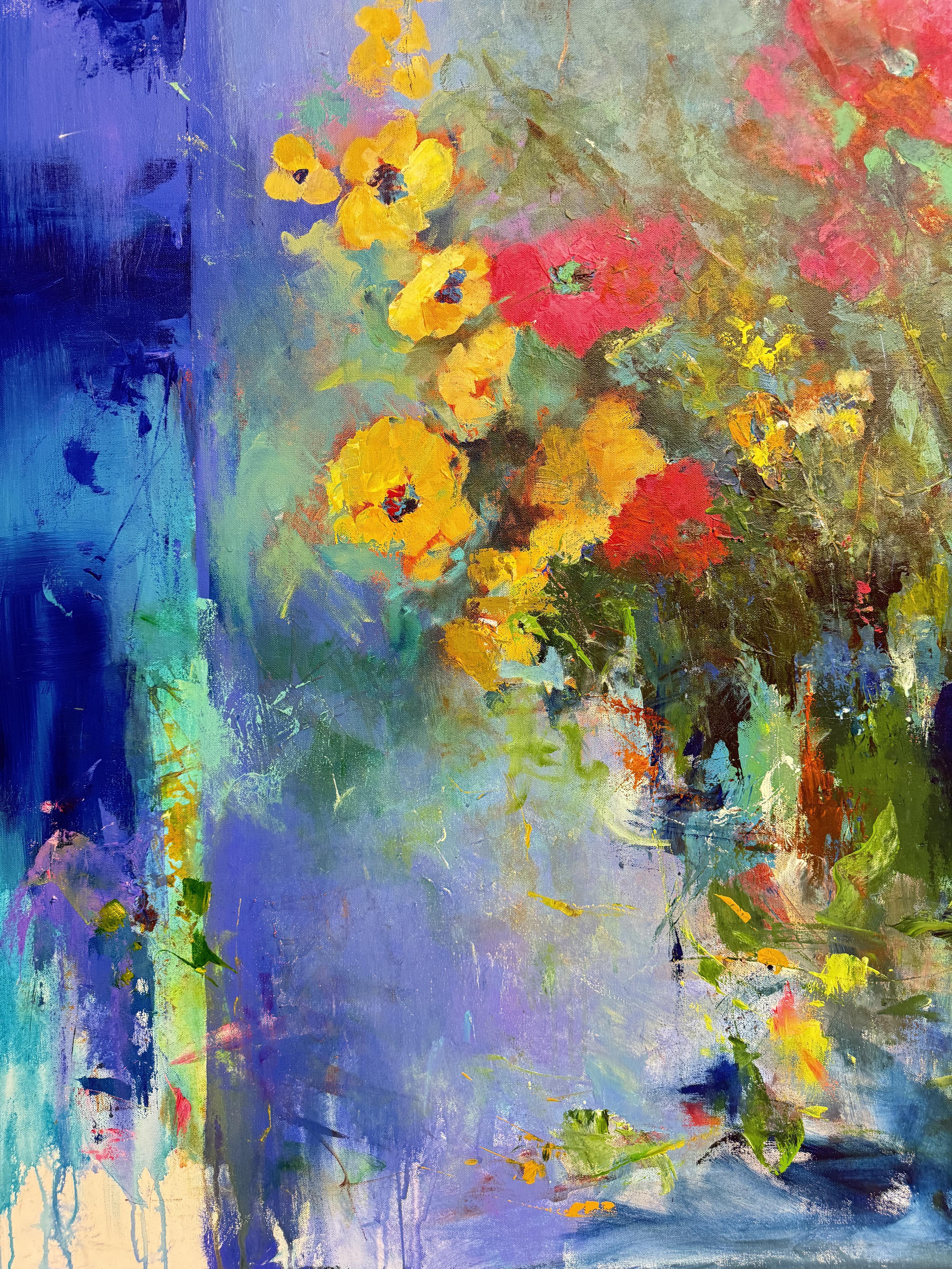 Inno alla primavera - Abstract Painting Blu di Unknown