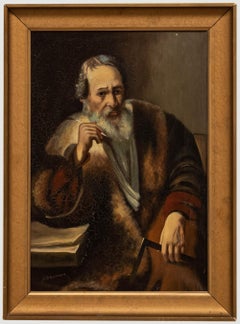 Oidentifierad Konstnar - Late 19th Century Oil, The Scholar