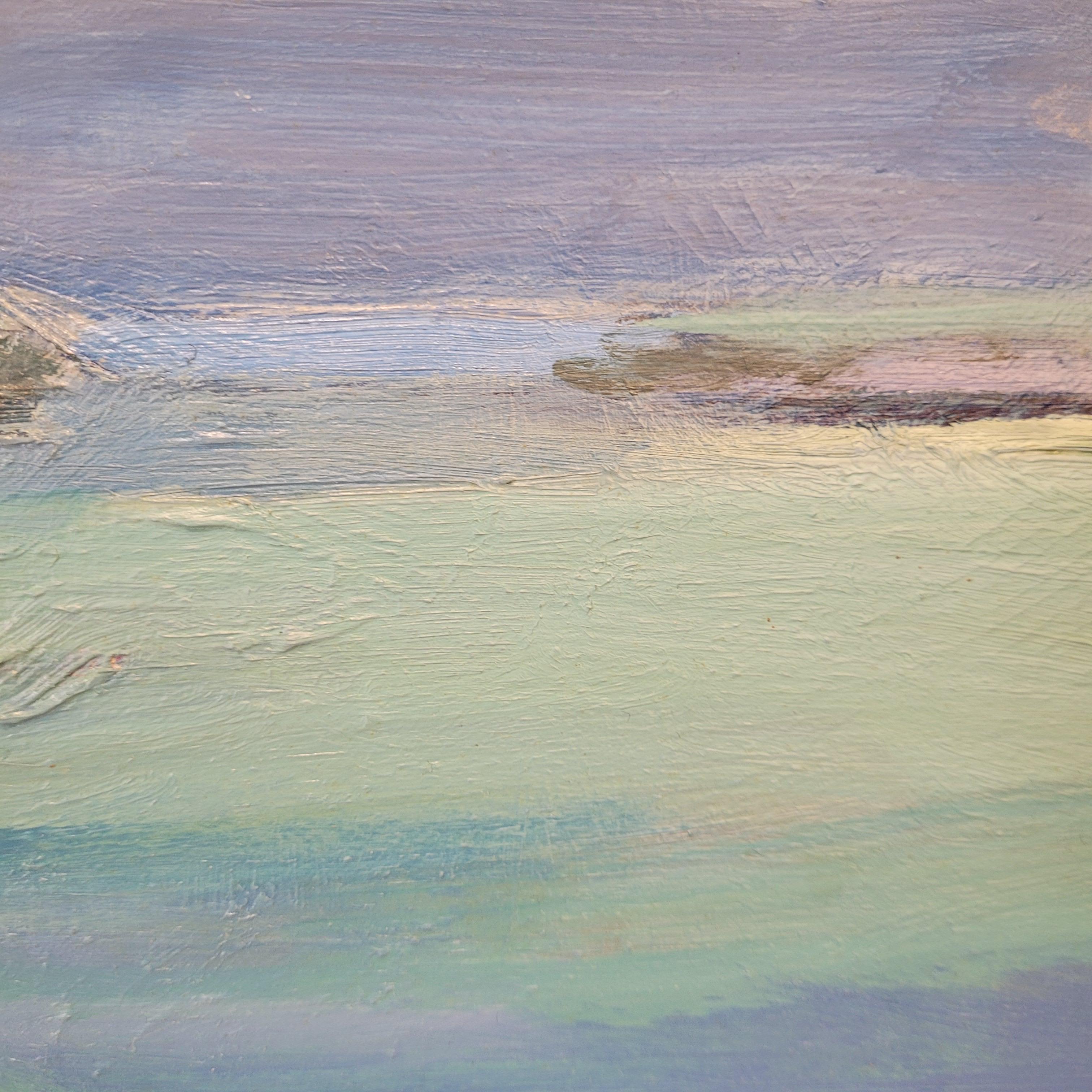 Öl auf Leinwand, Französischer Pop-Impressionismus, Boote am Ufer, Mainie im Angebot 8