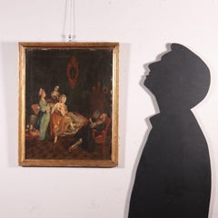Oil On Canvas On Cardboard Attributable To Master Of Reflections 1700