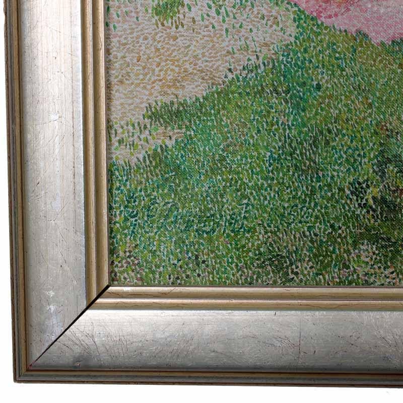 Óleo sobre lienzo Pintura puntillista de mujeres desnudas en venta 2