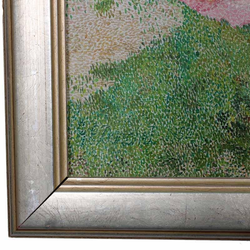 Pointillismus-Gemälde von nackten Frauen, Öl auf Leinwand im Angebot 3