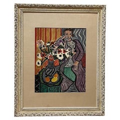 Oil on Canvas Reproduction after the "Purple Robe and Anemone"  by Matisse