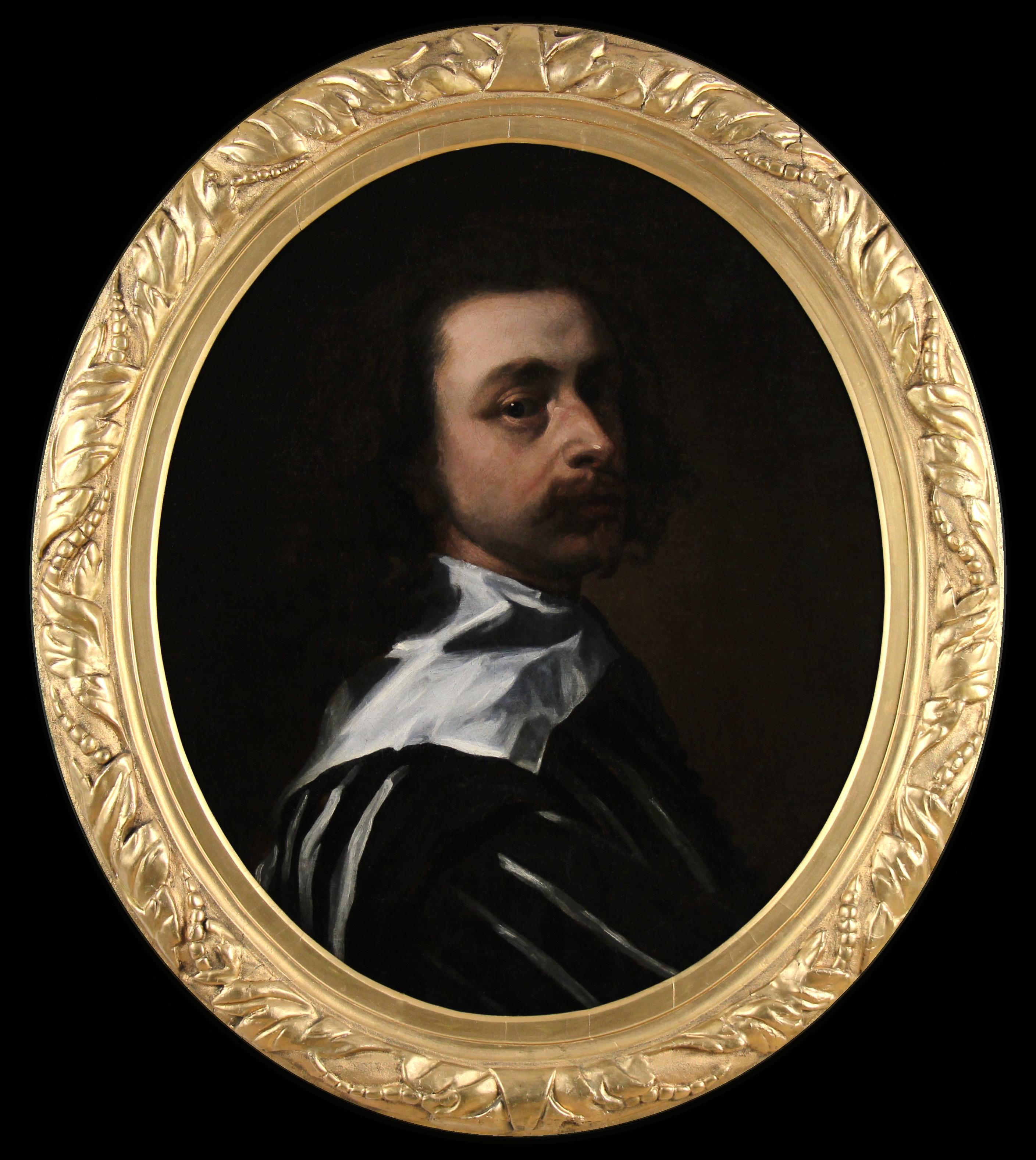 Olio su tela Autoritratto dell'artista Sir Anthony Van Dyck 18° sec. - Painting Barocco di Unknown