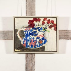 Oil on Gesso Board 'Flower Jug' Painting by Ffiona Lewis, 2023