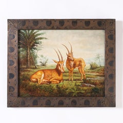 Oil Painting of African Antelopes by Maitland-Smith
