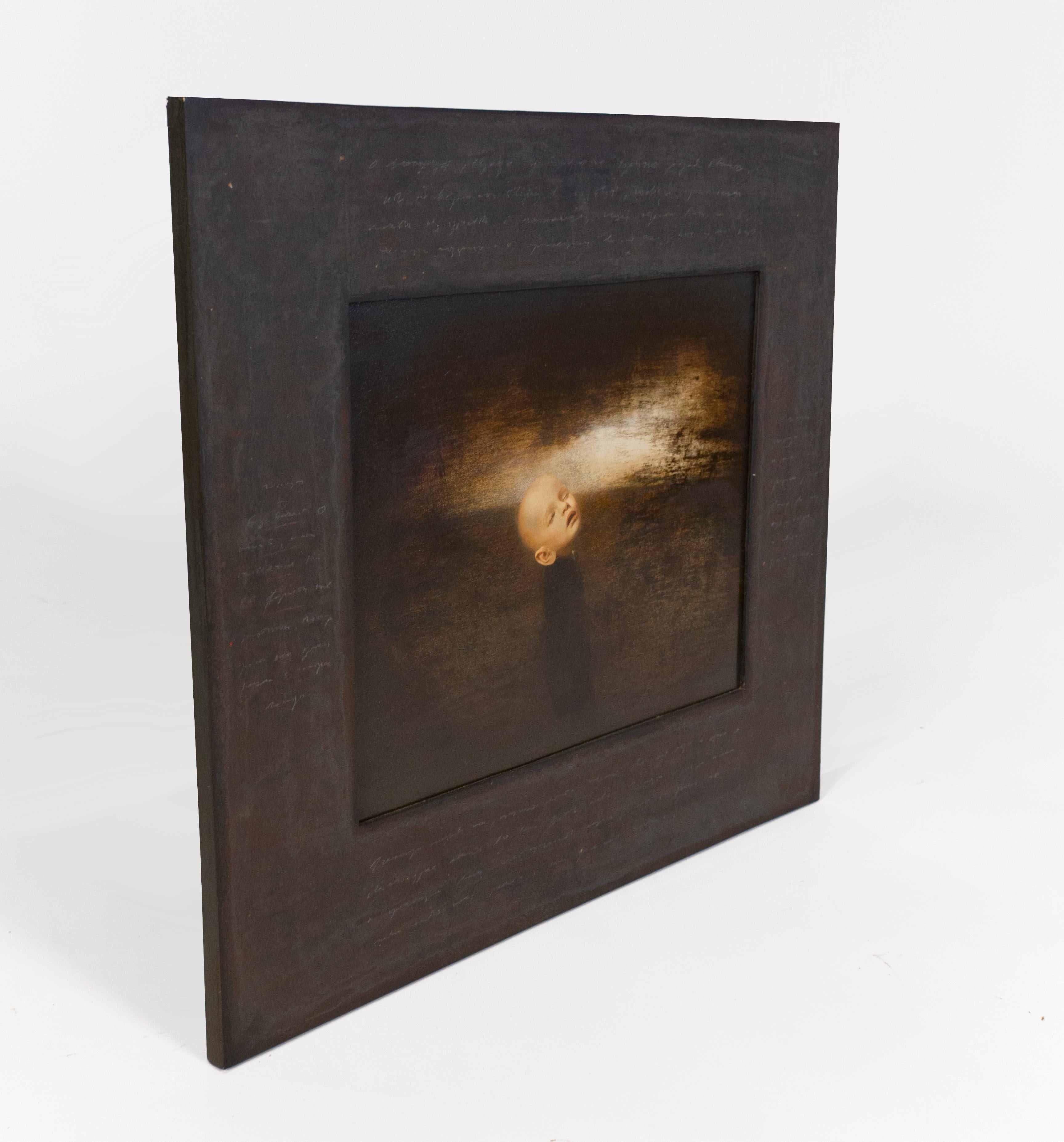Ölgemälde auf karton von Igor Melnikov 'Fly Away I' mit Künstlerrahmen im Angebot 1