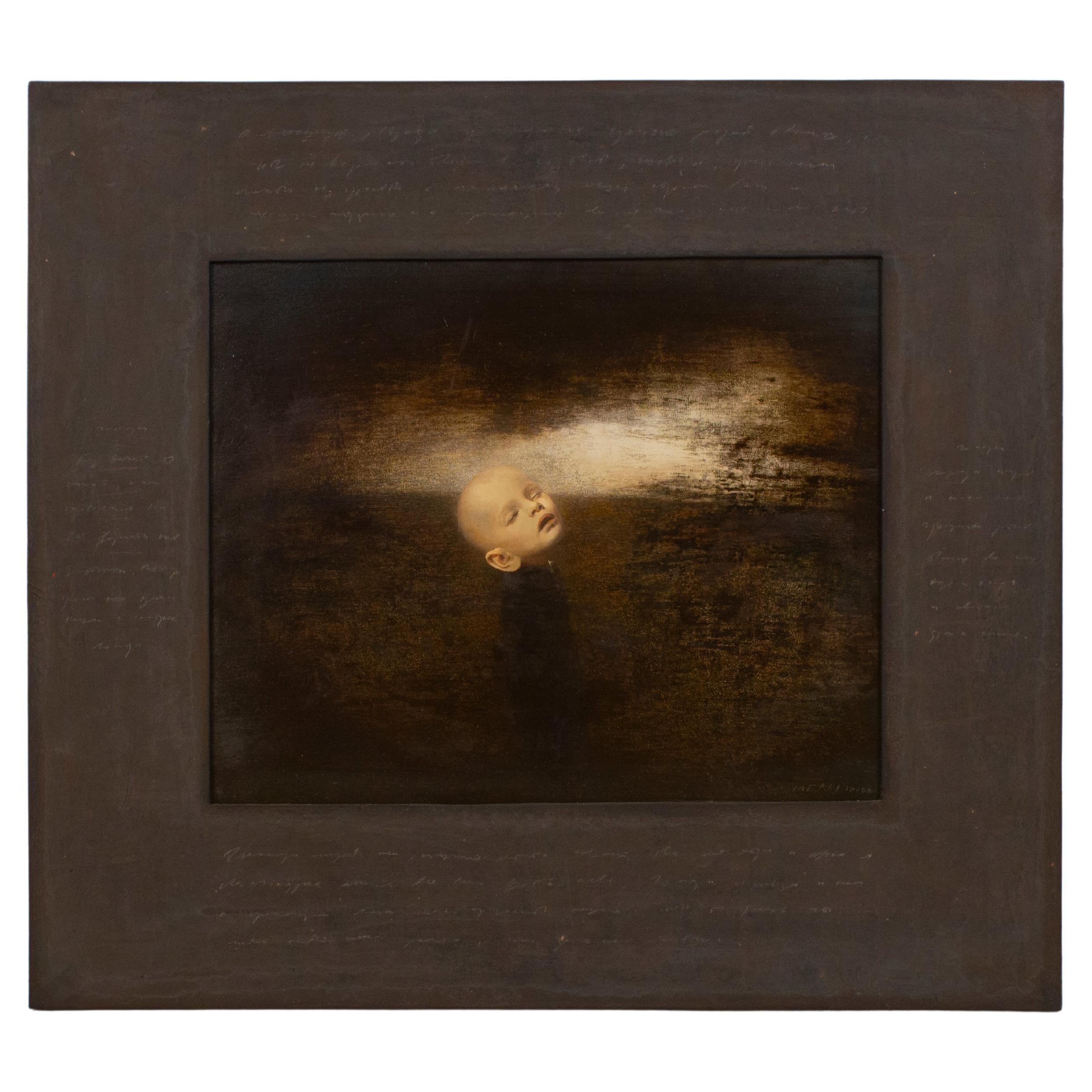 Oil Painting on Board by Igor Melnikov ‘Fly Away I’ with Artist Painted Frame