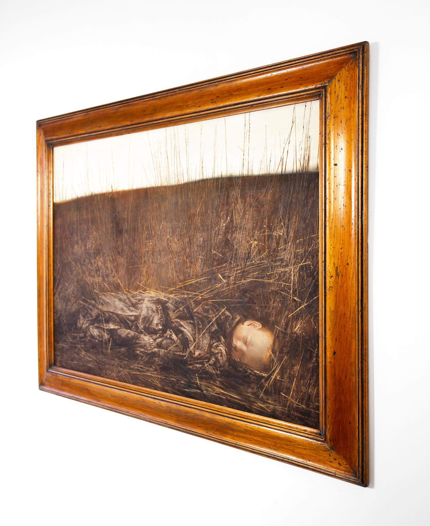 Ölgemälde auf Leinwand von Igor Melnikov „Dream Of Pilgrim“ – Painting von Unknown
