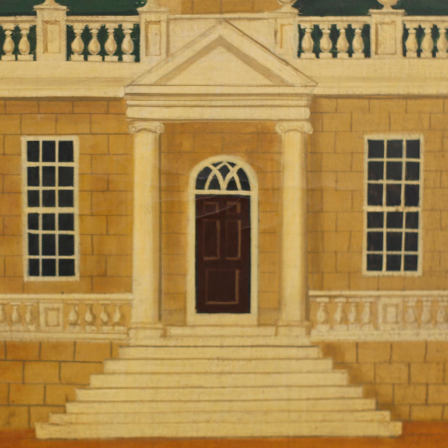 Oil Painting on Canvas of the Ebbeston Lodge For Sale 1