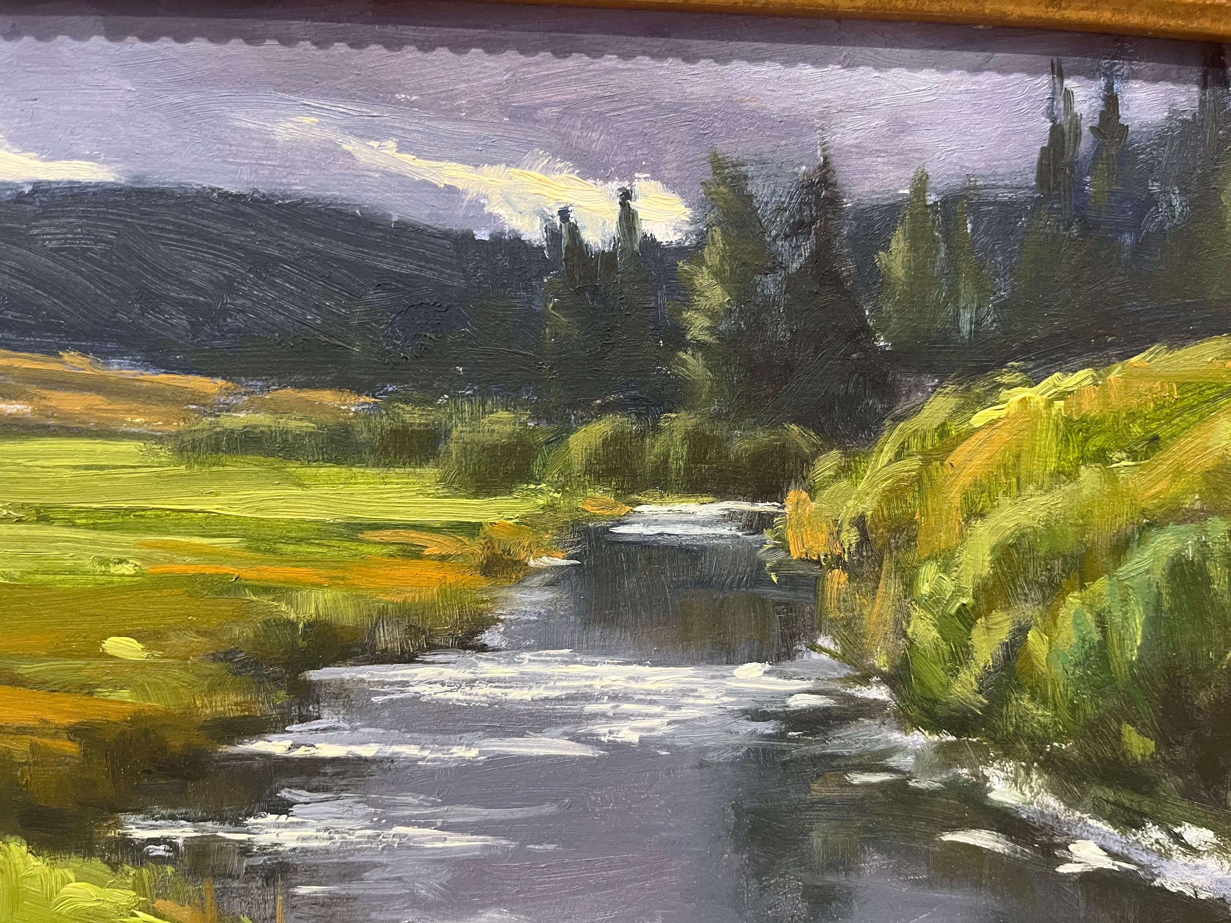 Oil River and Mountain Landscape  For Sale 2
