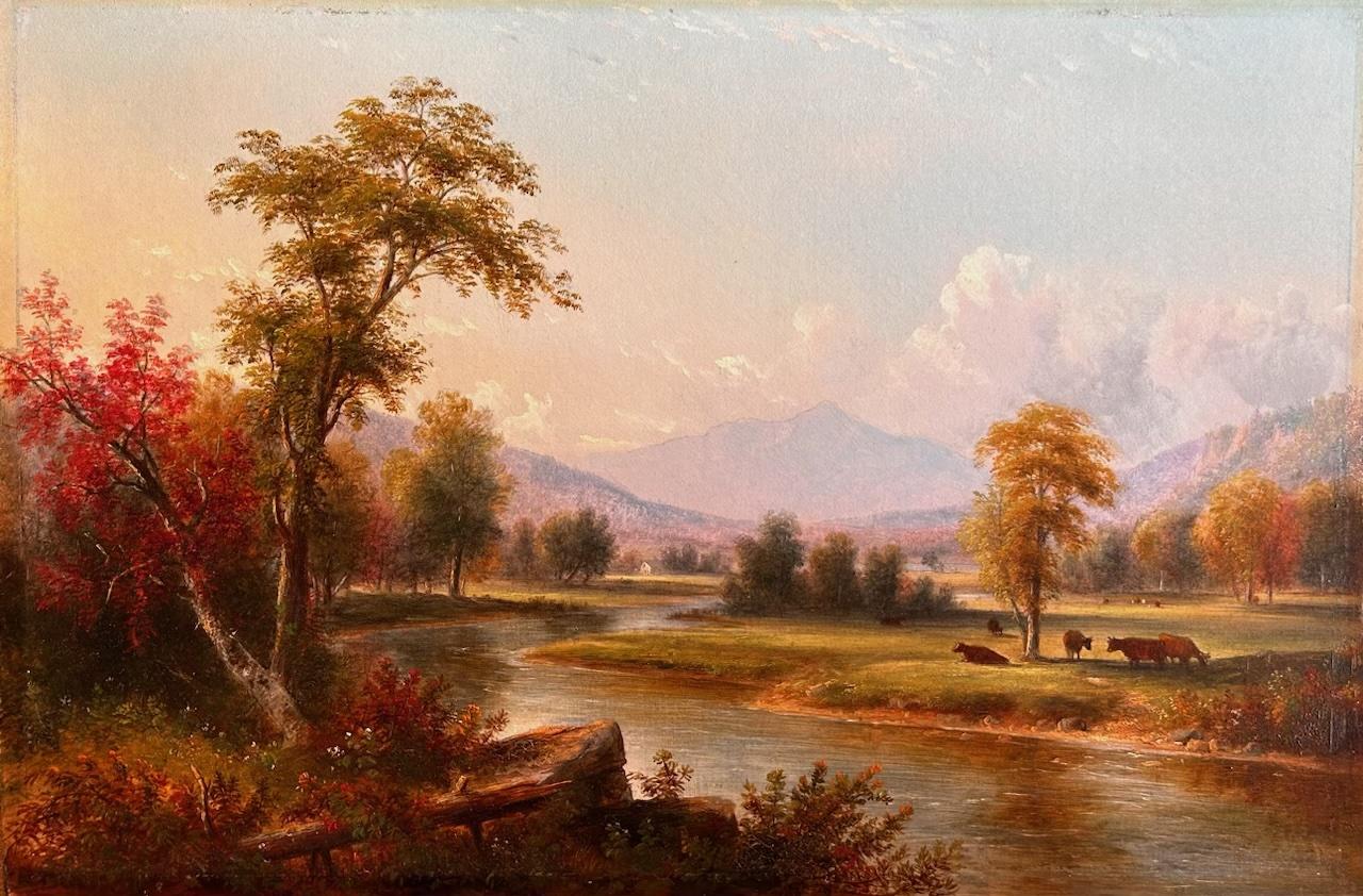 Paesaggio del fiume Oil - Painting di Unknown