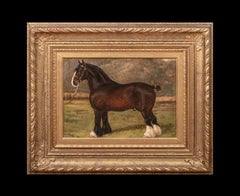 Old English Prize Shire Horse, Stallion, 19th Century attributed FRANK BABBAGE