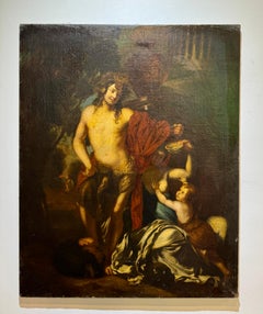 Old Master 17th Century Male Nude Zeus and Ganymede