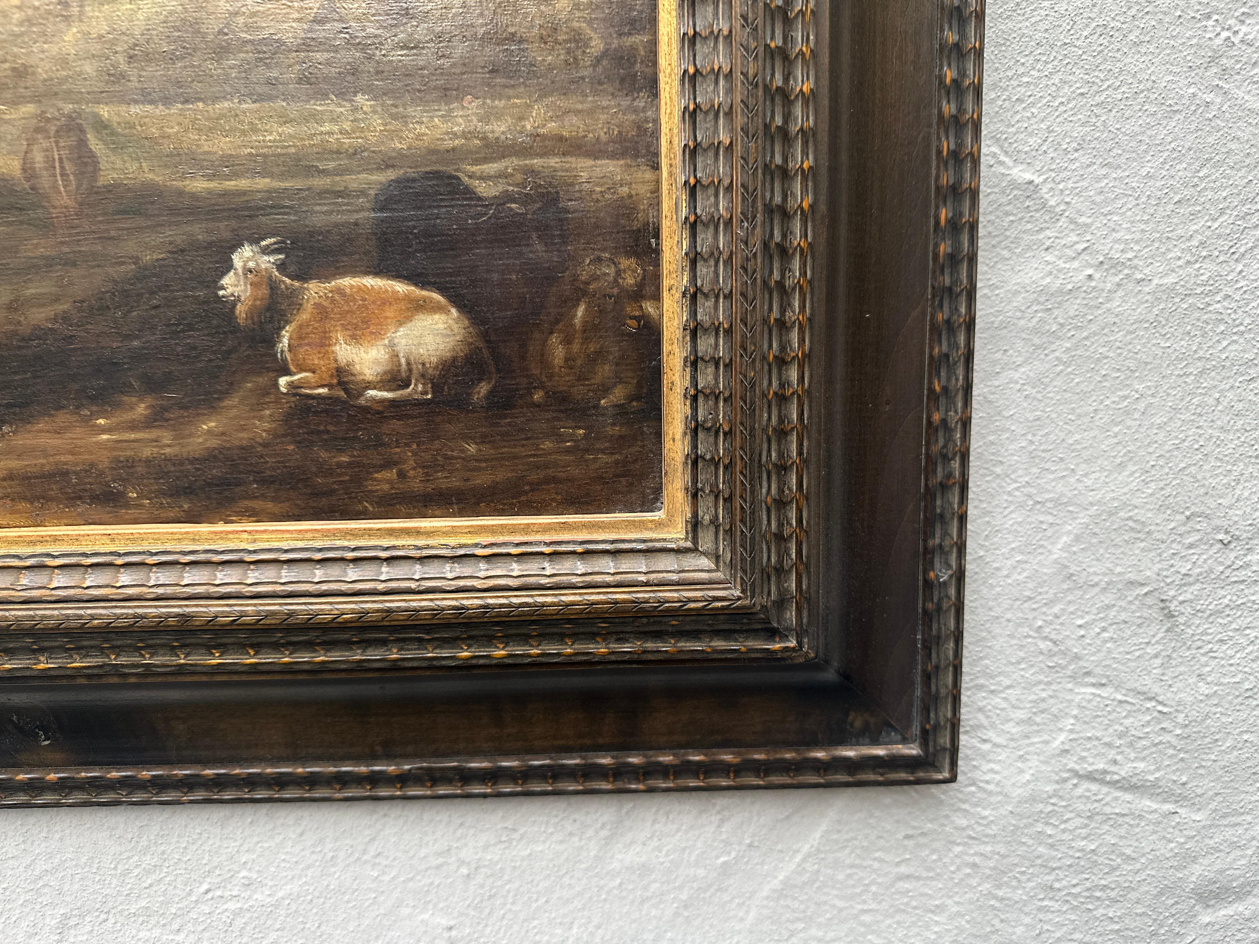 Ancien Maître Huile sur Bois 17ème Siècle Pays-Bas Flamands Wood en vente 2