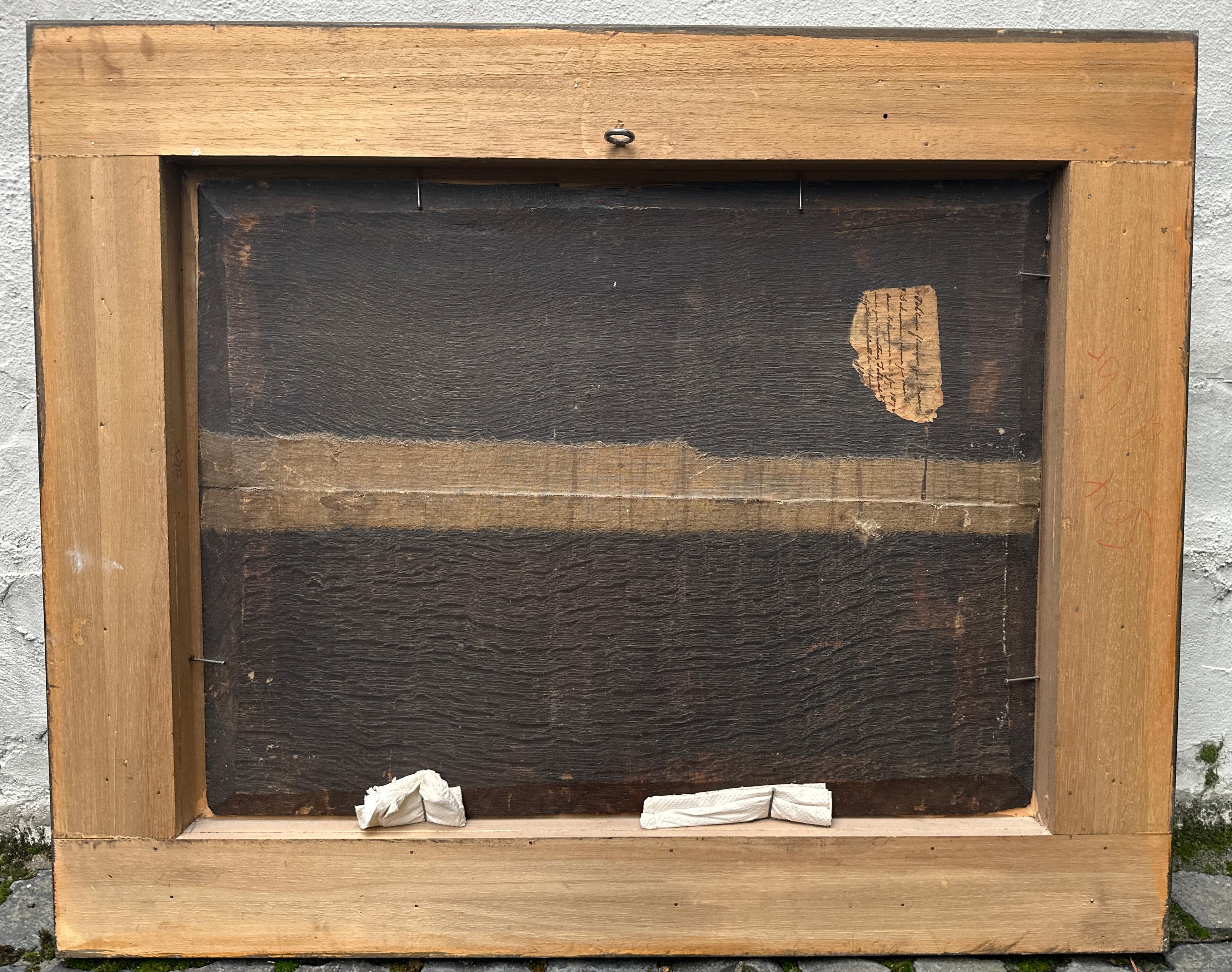 Ancien Maître Huile sur Bois 17ème Siècle Pays-Bas Flamands Wood en vente 4