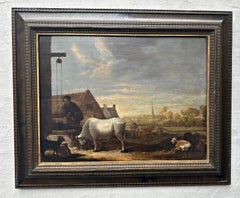 Ancien Maître Huile sur Bois 17ème Siècle Pays-Bas Flamands Wood