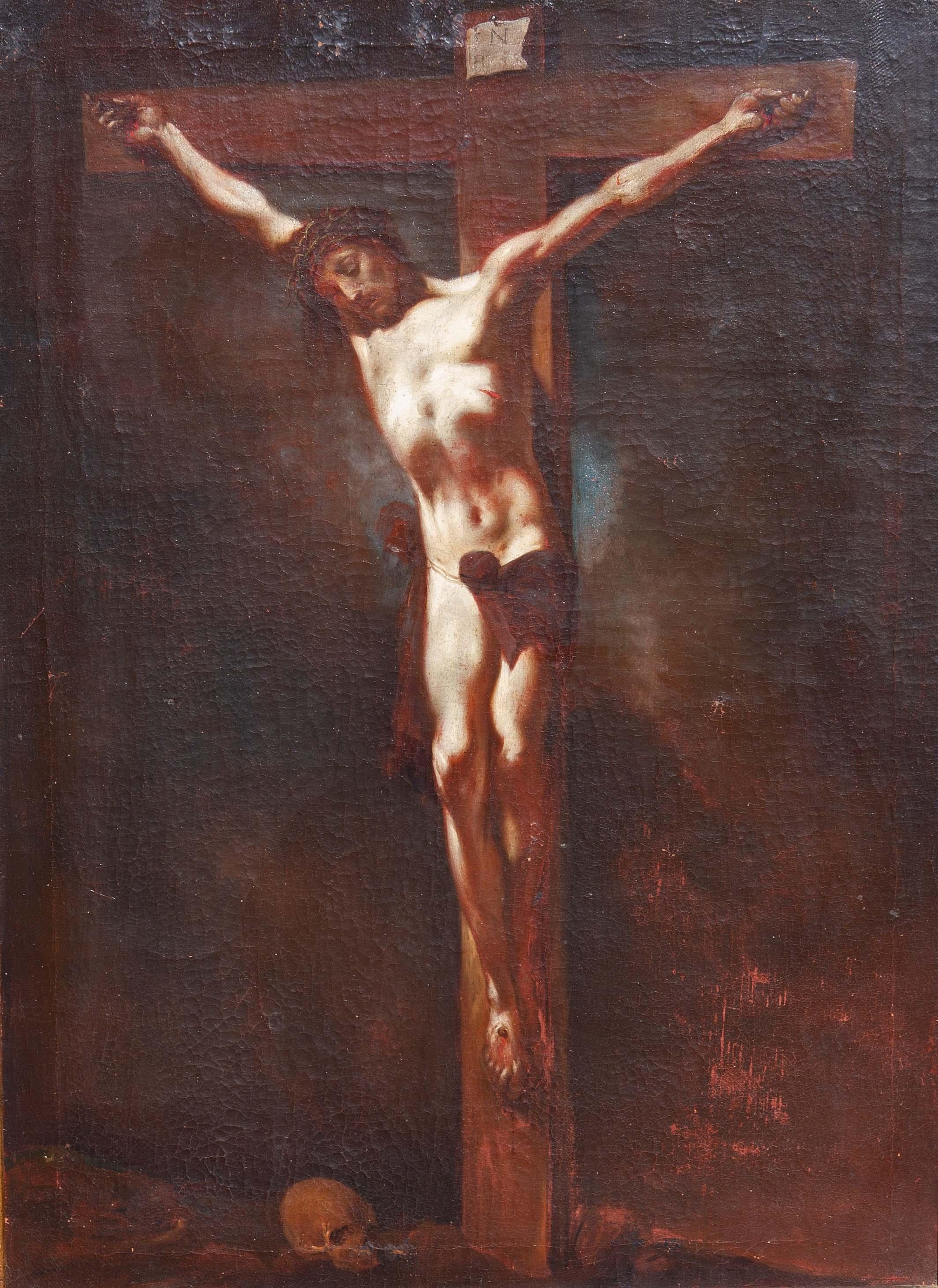 Italienisches Gemälde eines alten Meisters von Christus, 17./18. Jahrhundert  (Alte Meister), Painting, von Unknown