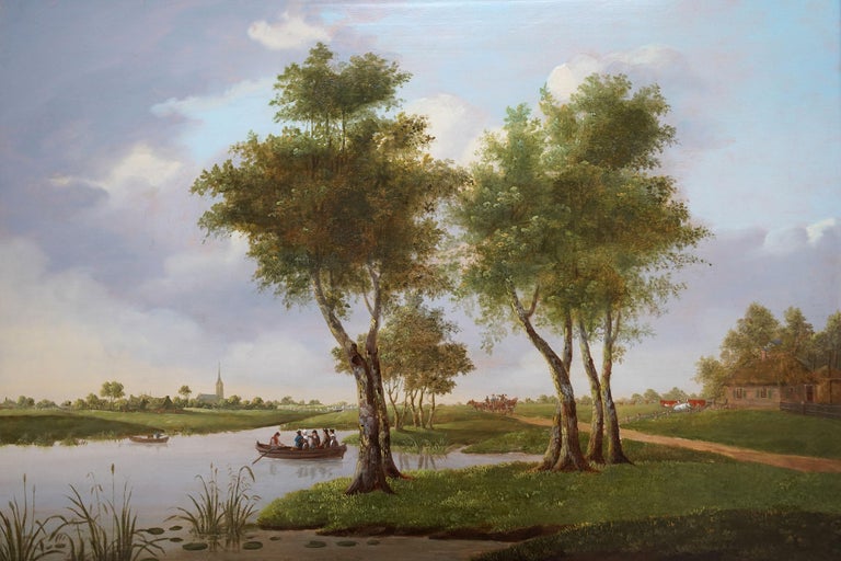 Unknown Old Master River Landscape British Norwich Unknown Old Master River Landscape British Norwich