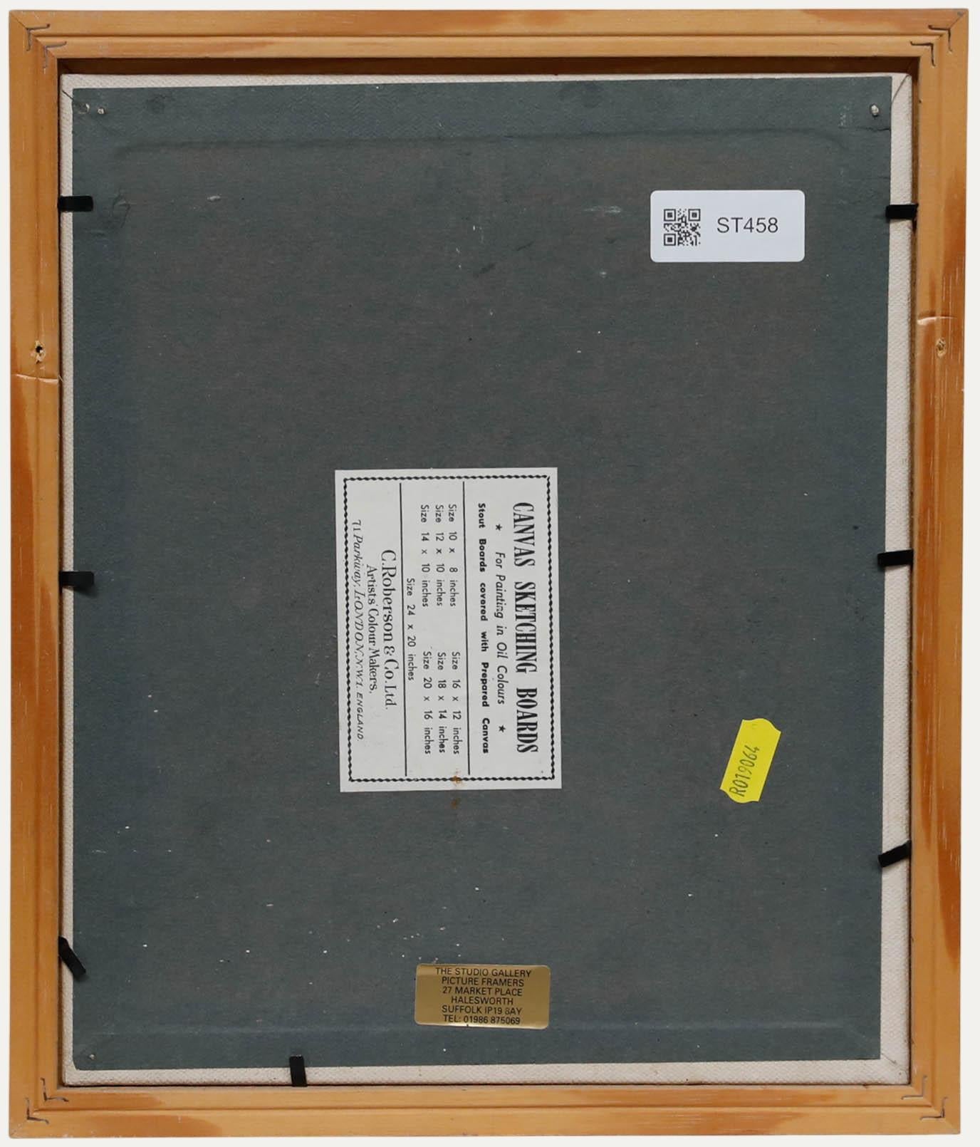 Olga Awty (1928-2014) - 20. Jahrhundert Öl, Stillleben mit Tulpen (Grau), Still-Life Painting, von Unknown