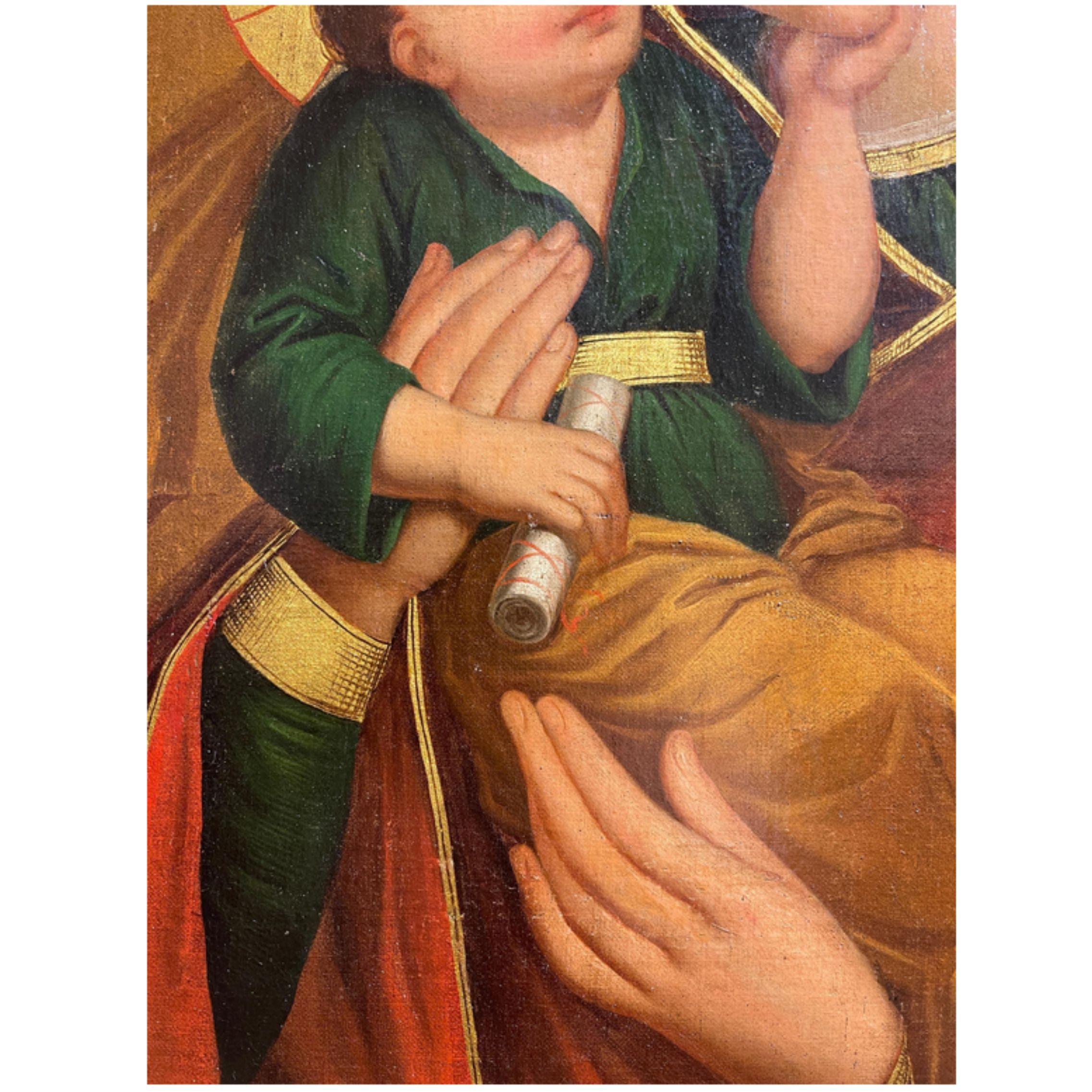 Öl auf Leinwand, 