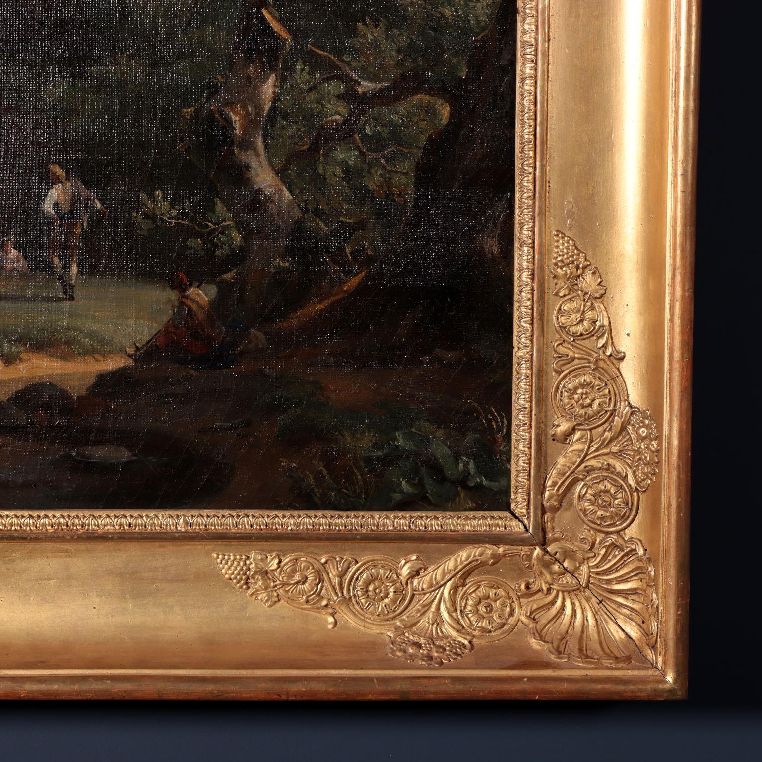 Oil on Canvas, View of Frascati Achille Etna Michallon, area of For Sale 10