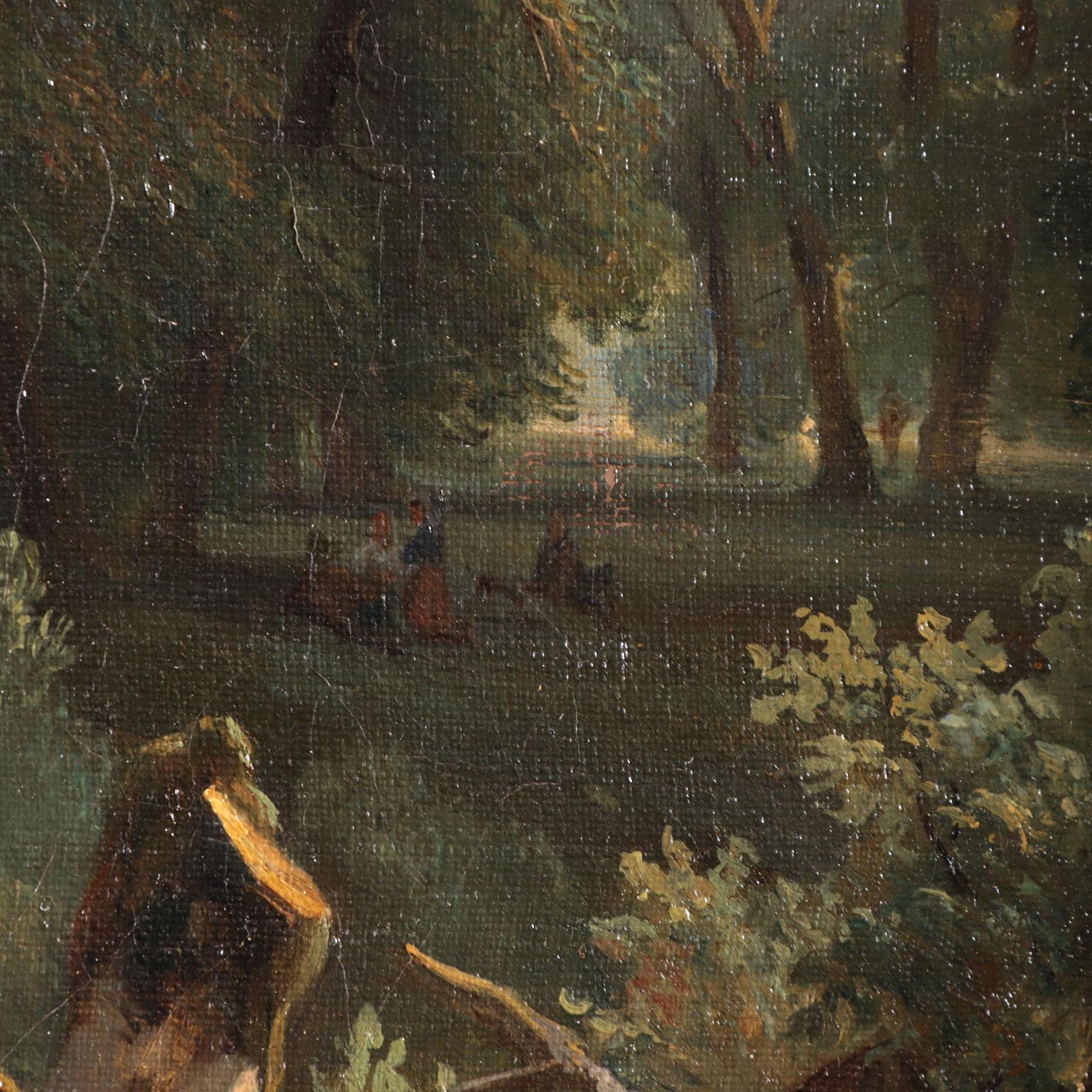 Oil on Canvas, View of Frascati Achille Etna Michallon, area of For Sale 7