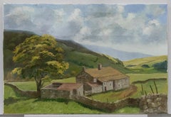 Oliver Walker - Contemporary Oil, Farmhouse in the Fells