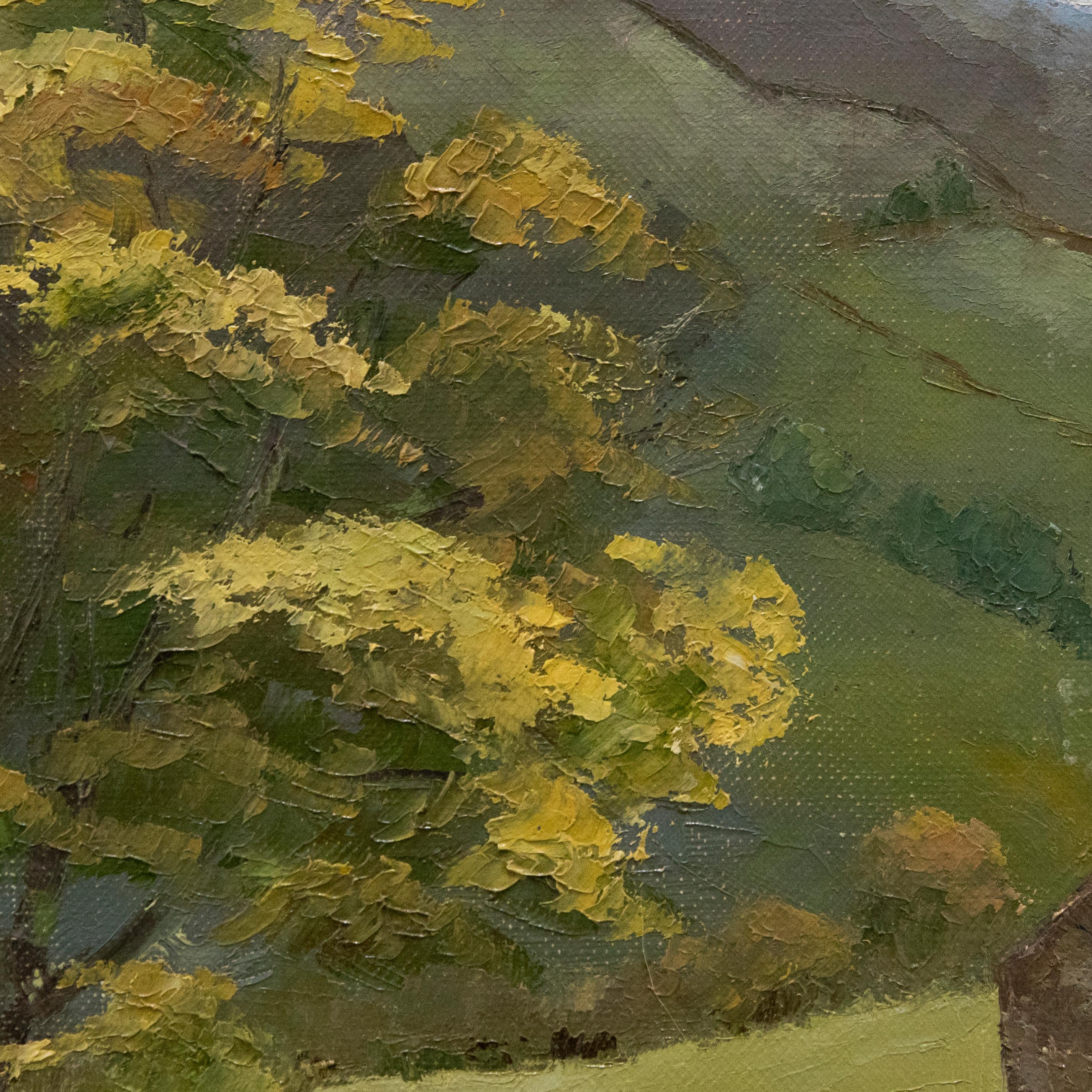 Oliver Walker - Contemporary Oil, Farmhouse in the Fells For Sale 1