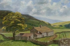 Oliver Walker - Contemporary Oil, Farmhouse in the Fells