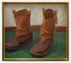 Used Olle Axelsson (1912-1993) - Swedish School 20th Century Oil, Boots