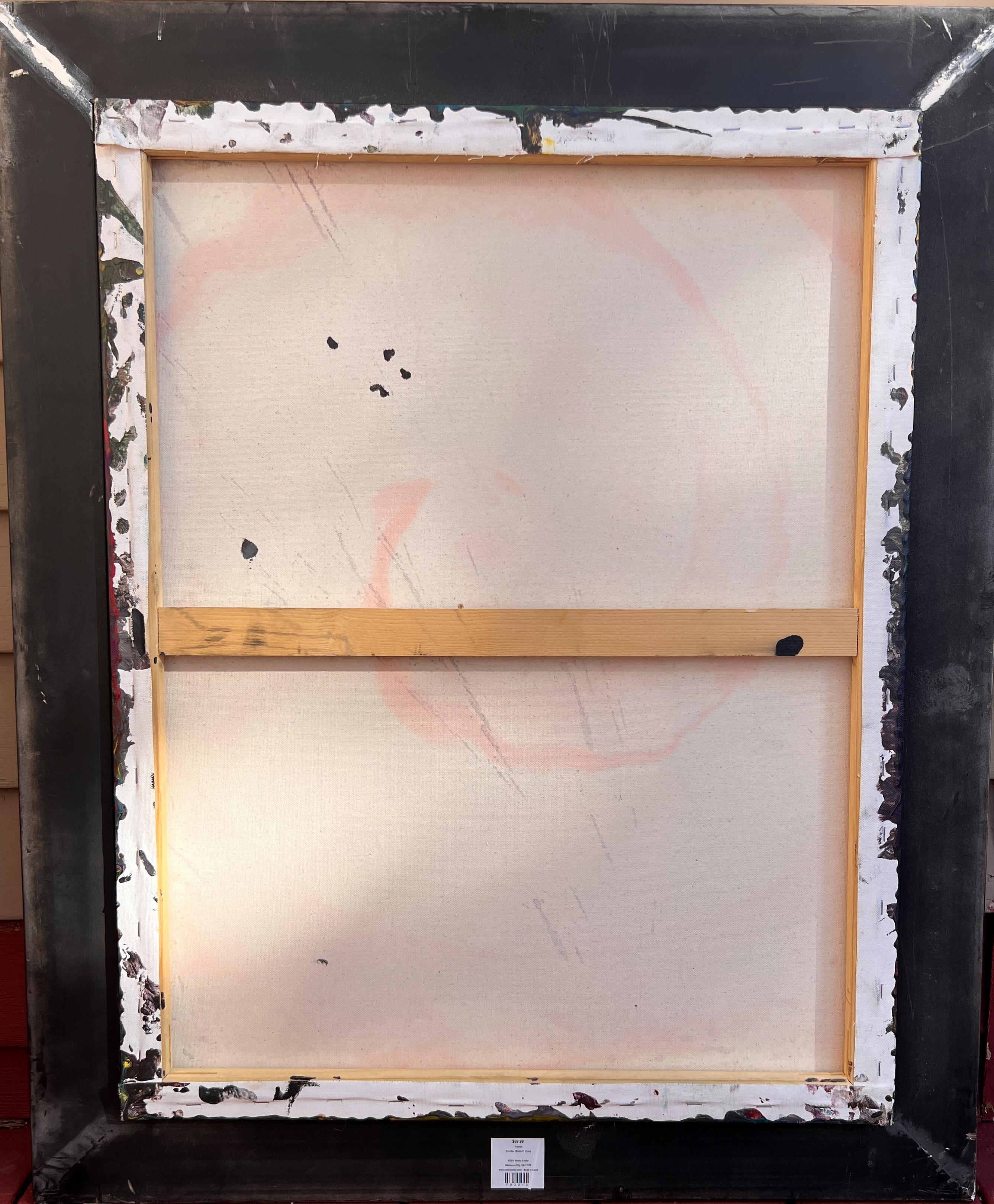 On-Of-A-Kind Quadro contemporaneo su tela, Astratto, Stile fantasy, Incorniciato in vendita 6