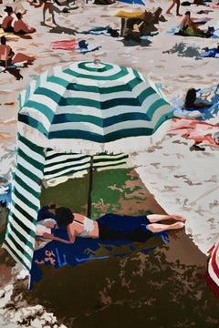 SUR LA PLAGE I – Peinture originale de Carole Grandgirard, 2022