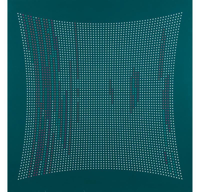 Only Under a Dark Sky, Oil on Canvas Painting by Tess Jaray B. 1937, 2003

Additional information:
Medium: Oil on canvas
115.5 x 111.5 cm
45 1/2 x 43 7/8 in
Signed; further signed and titled verso

Provenance
Purdy Hicks Gallery, London

Tess Jaray