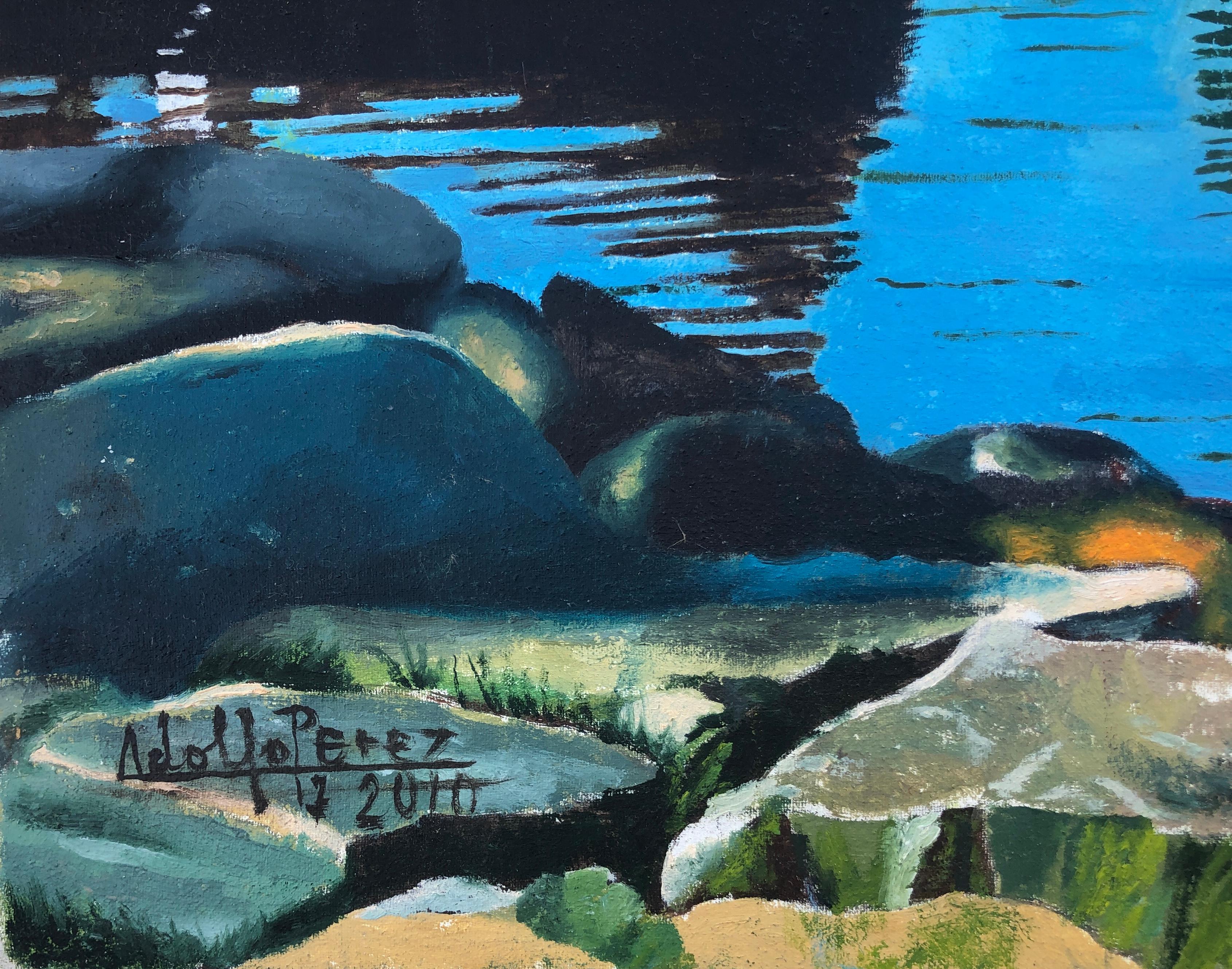 Oporto Portugal óleo sobre lienzo pintura paisaje marino barcos Oporto - Painting de Unknown