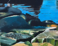 Oporto Portugal Öl auf Leinwand Gemälde Meereslandschaft Boote Porto