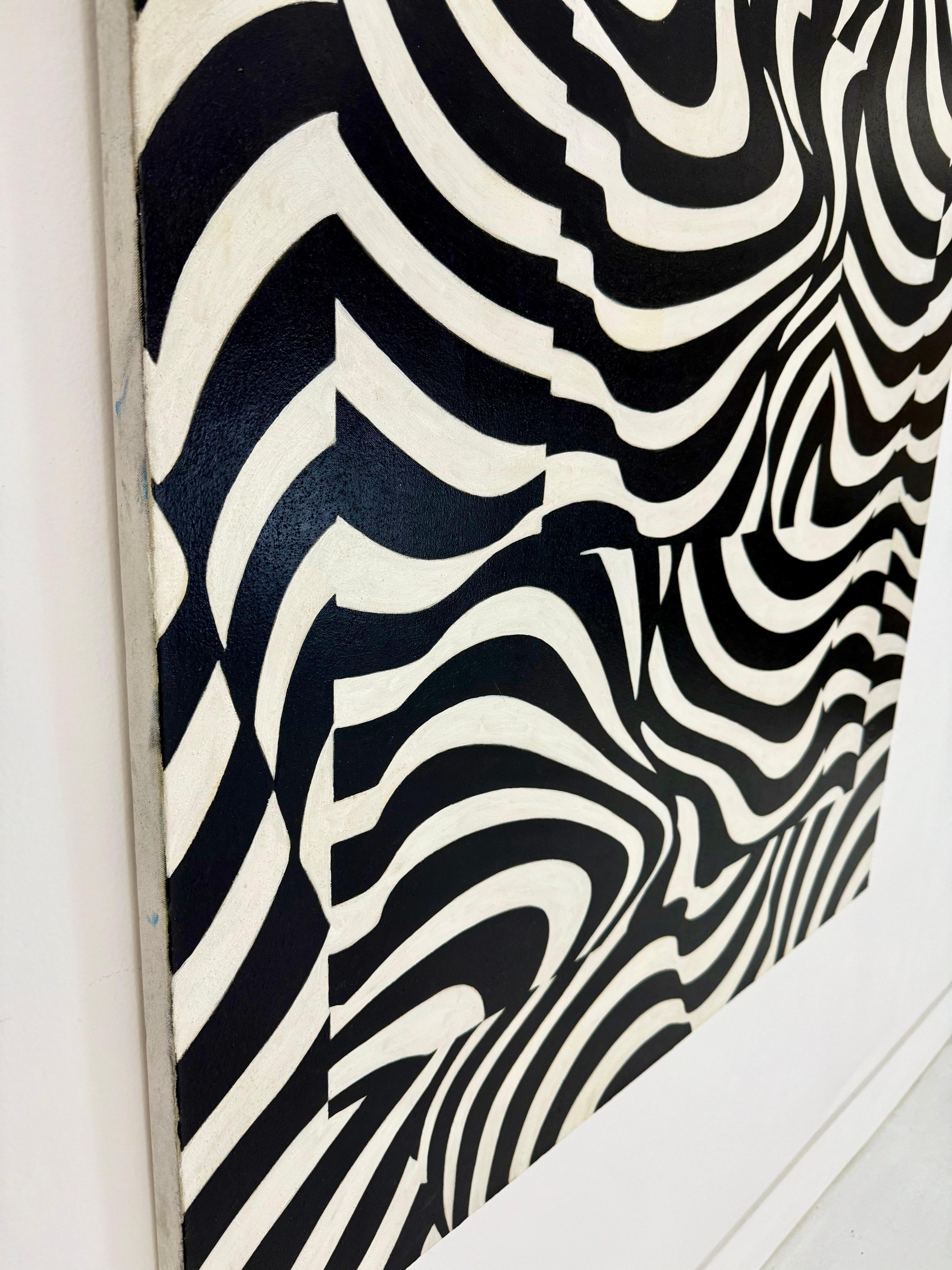 Optique Acrylique sur toile de James Massena March, USA, c. 1980 en vente 8