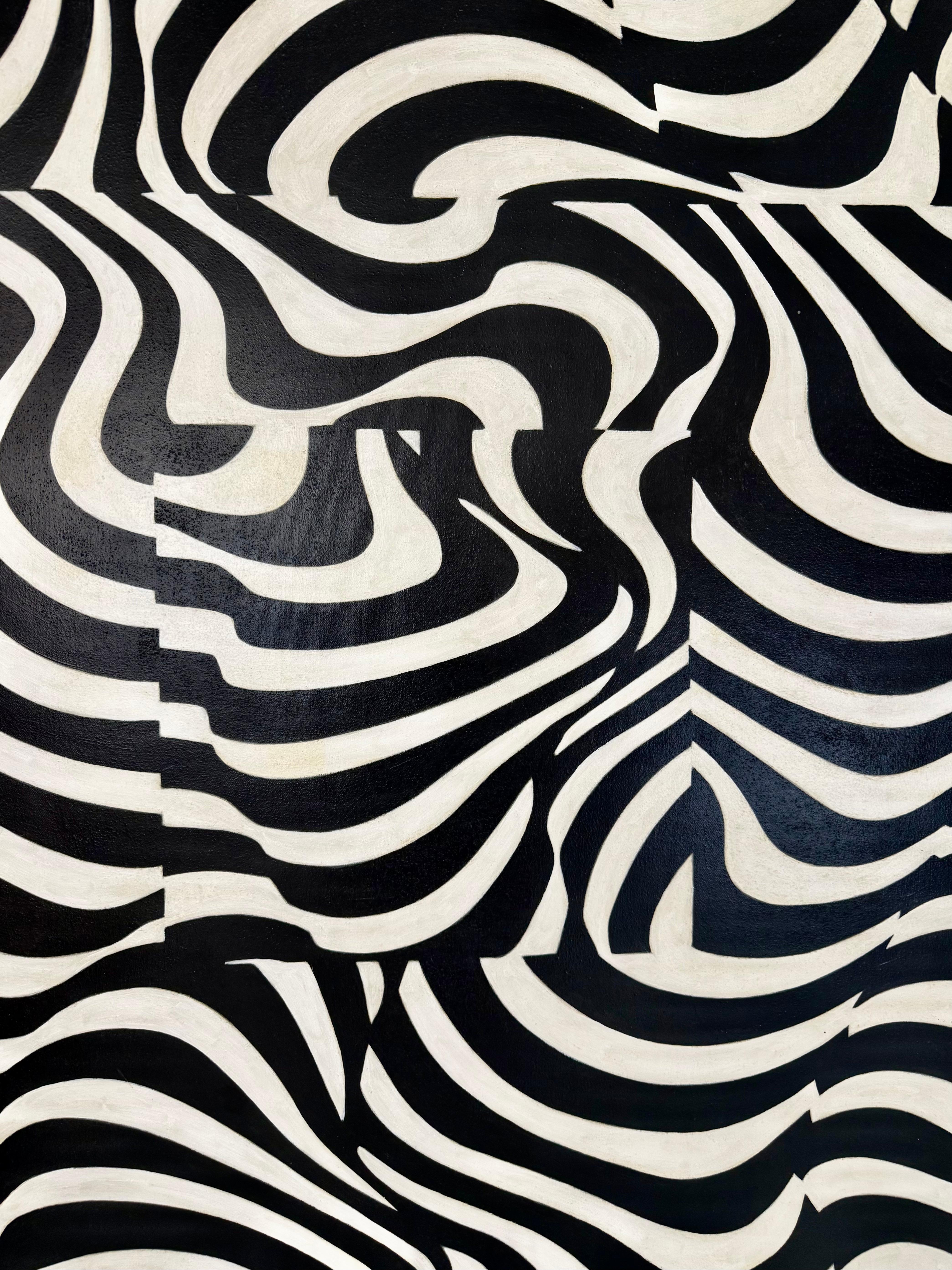 Optique Acrylique sur toile de James Massena March, USA, c. 1980 en vente 4