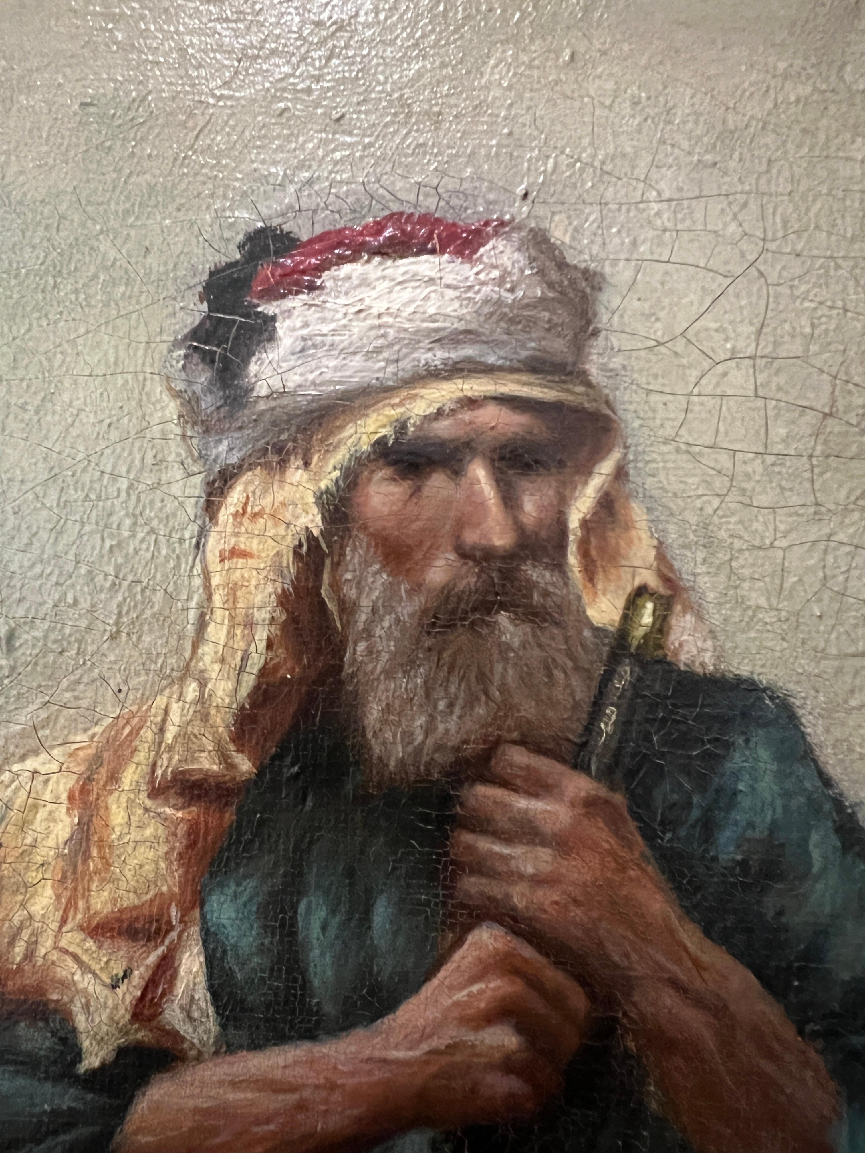 Orientalischer Charakter in Kostüm und Instrument im Angebot 1