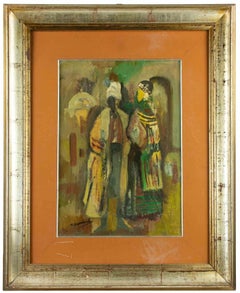 Figure orientali - Olio su tela - Anni '70
