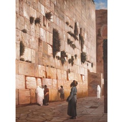 Orientalist painting of Solomon's Wall after J.-L. Gérôme