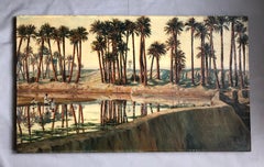 Orientalist Painting, Signature To Identify, Large Format, Algeria
