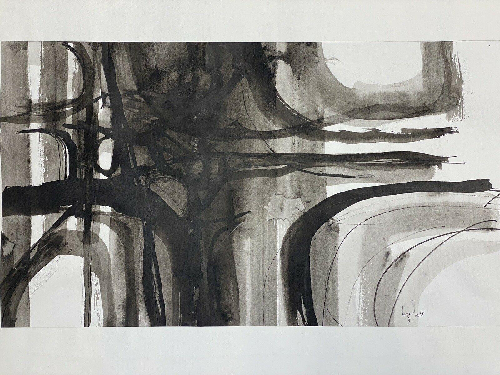 Original 1970's French Psychedelic Abstract Painting by Listed French Artist For Sale 1