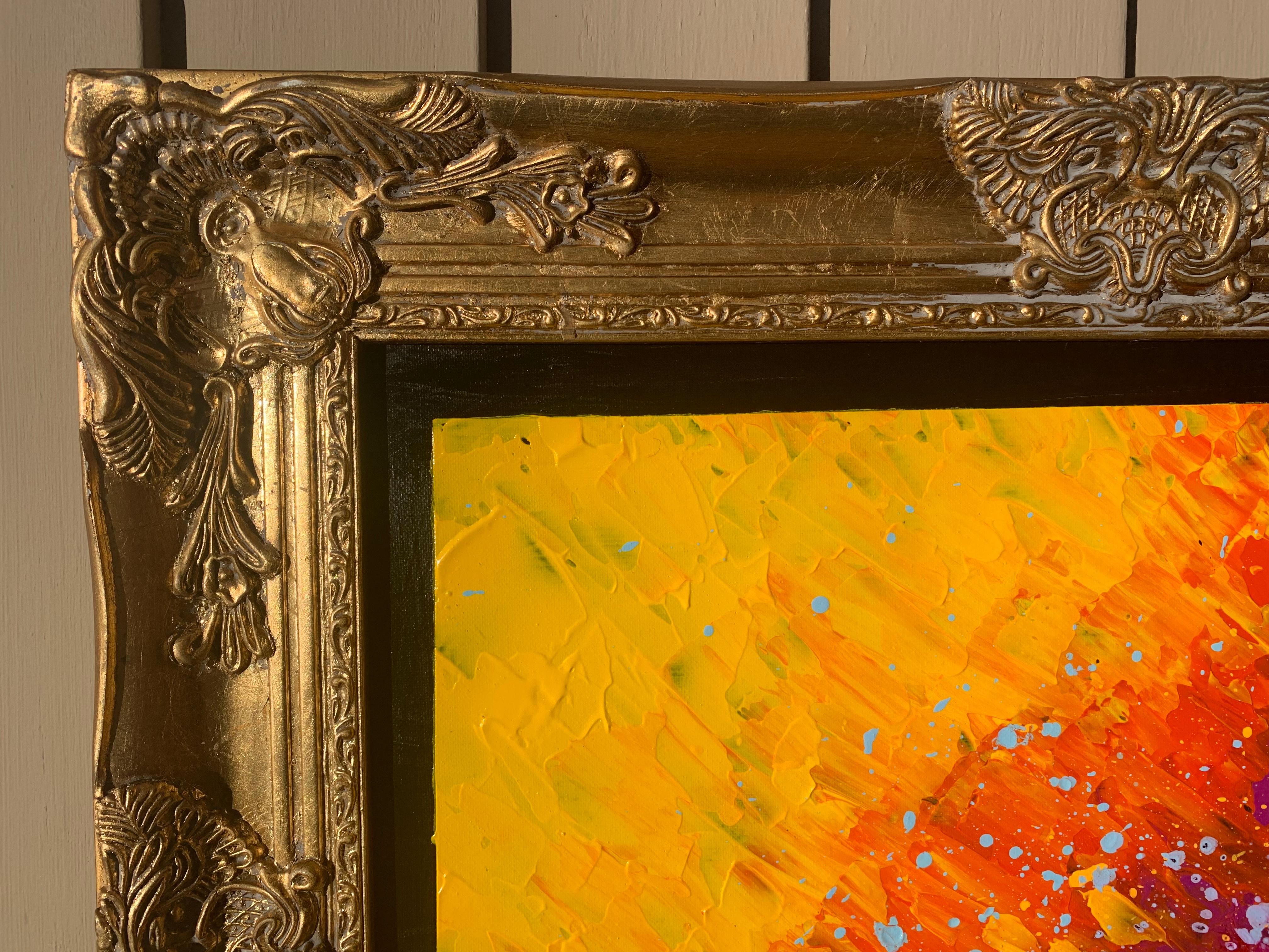 Pittura astratta originale su tela 