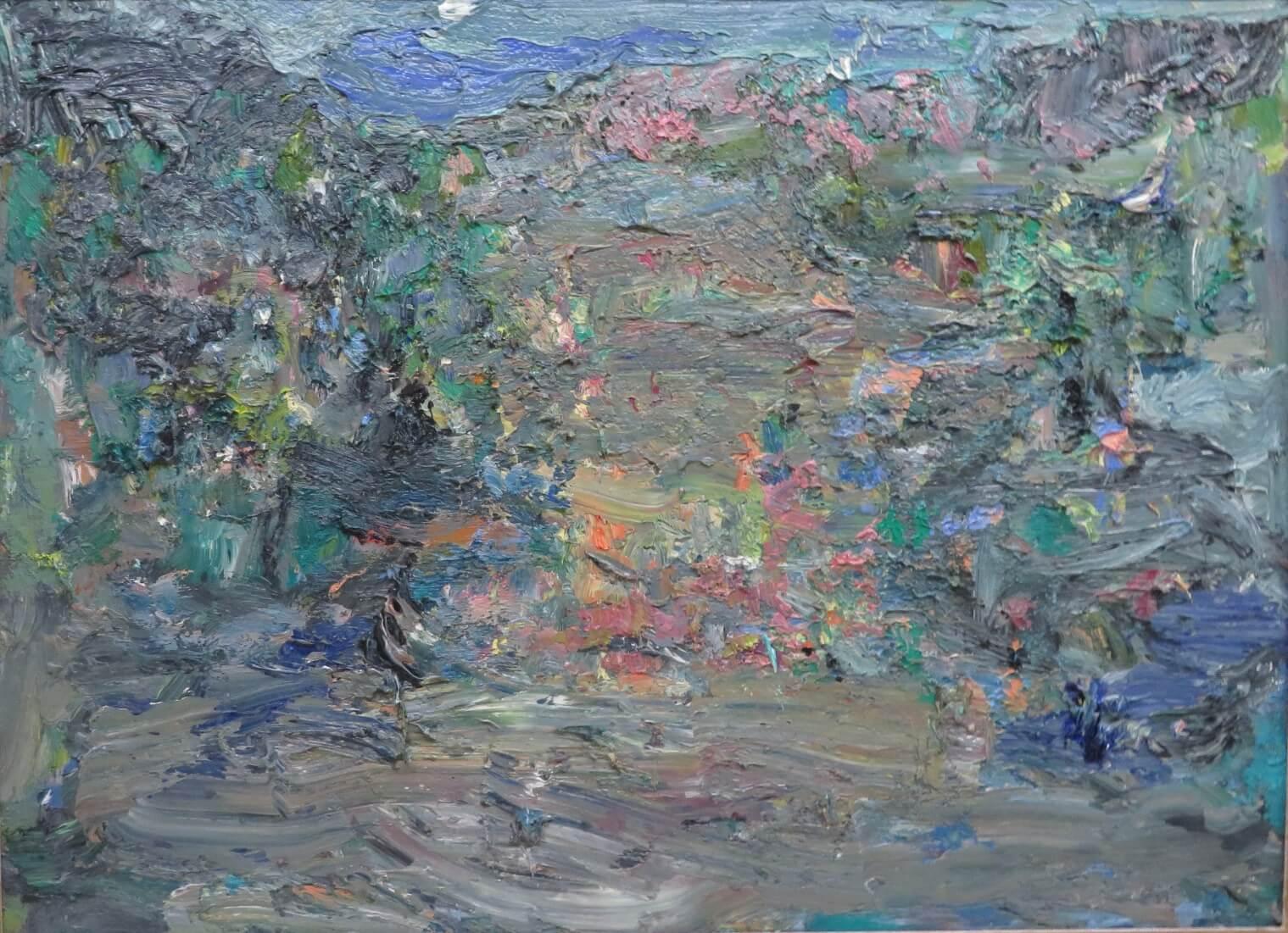 ORIGINALE PITTURA AD OLIO DI IMPASTO DELLA METÀ DEL XX secolo Pesca delle Isole Occidentali Scozia - Painting di Unknown