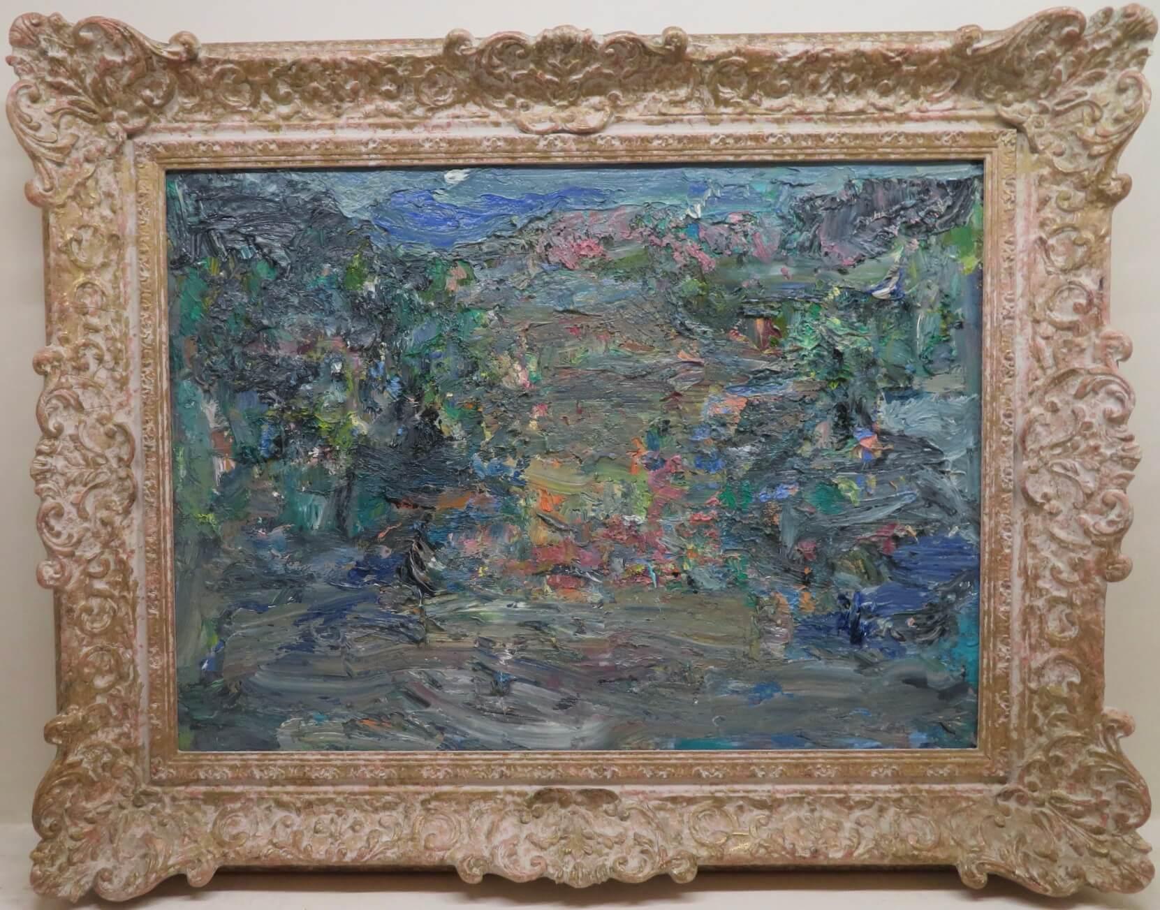 Landscape Painting di Unknown - ORIGINALE PITTURA AD OLIO DI IMPASTO DELLA METÀ DEL XX secolo Pesca delle Isole Occidentali Scozia
