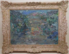 ORIGINALE PITTURA AD OLIO DI IMPASTO DELLA METÀ DEL XX secolo Pesca delle Isole Occidentali Scozia