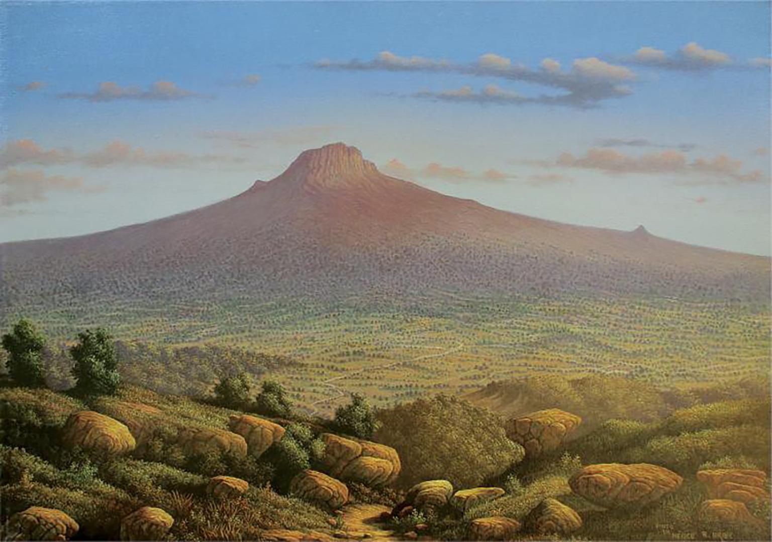 Unknown Landscape Painting - Original Oil on Canvas Landscape